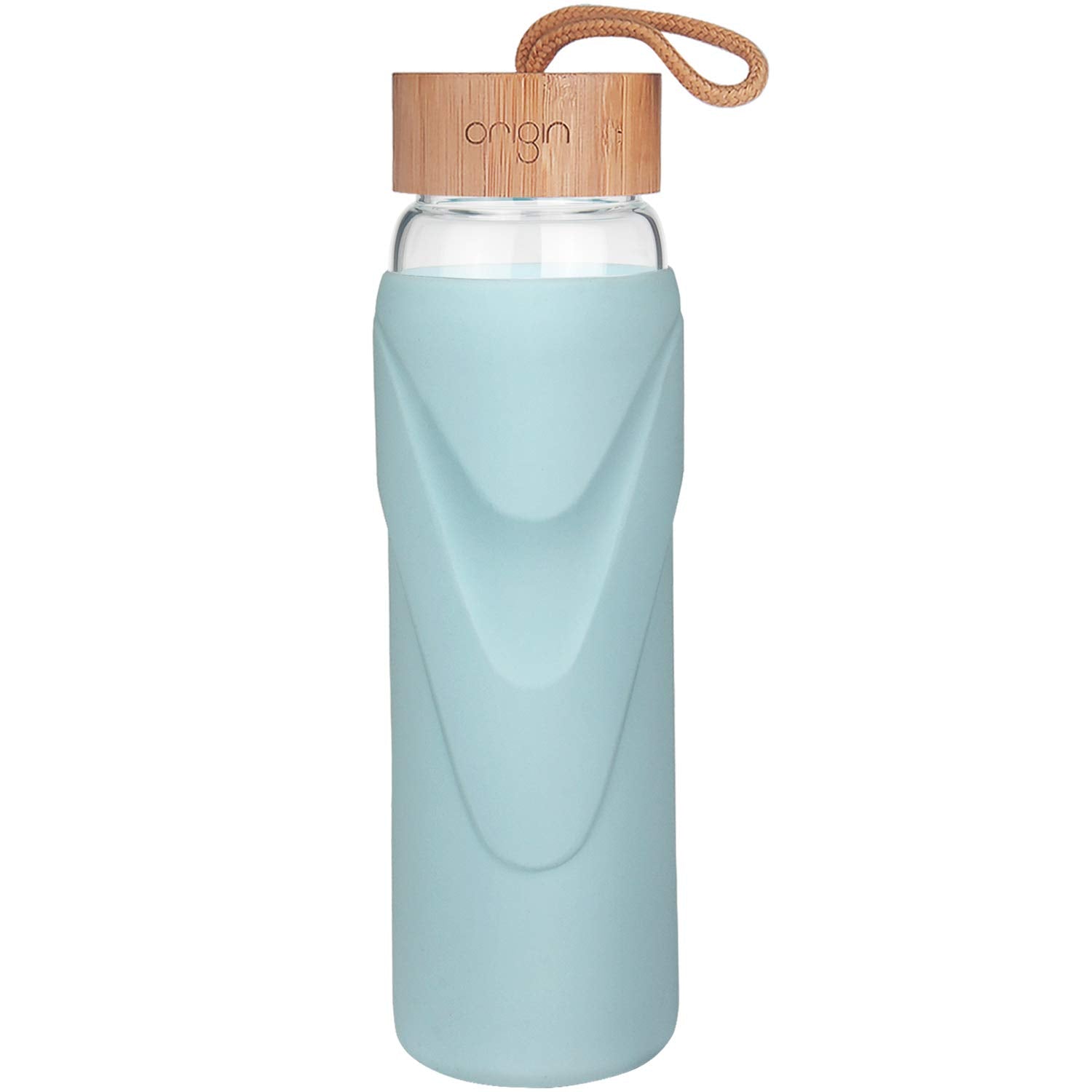 ORIGIN - WIDEMOUTH Glass Water Bottle With Protective Silicone