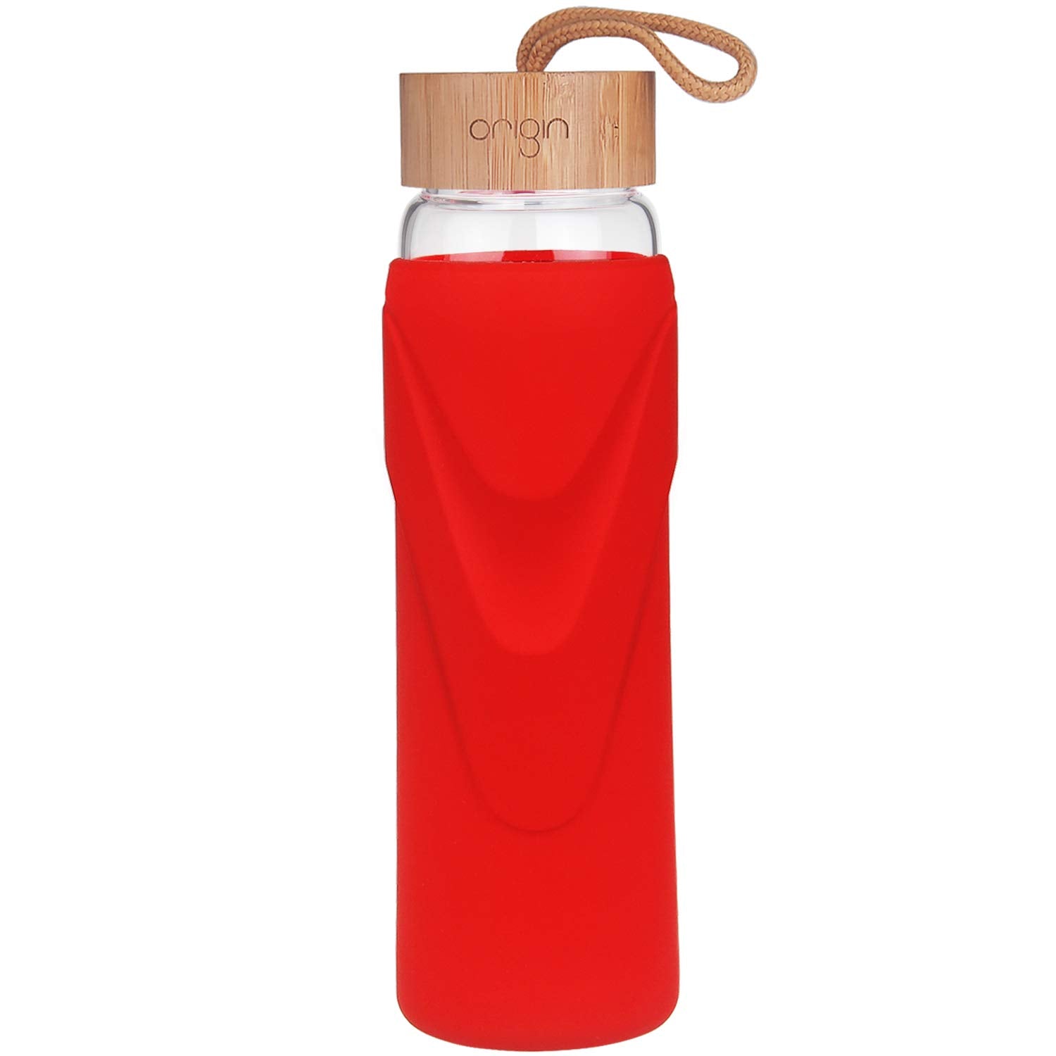Eco One You Got This Inspirational Glass Water Bottle In Red Silicone Sleeve