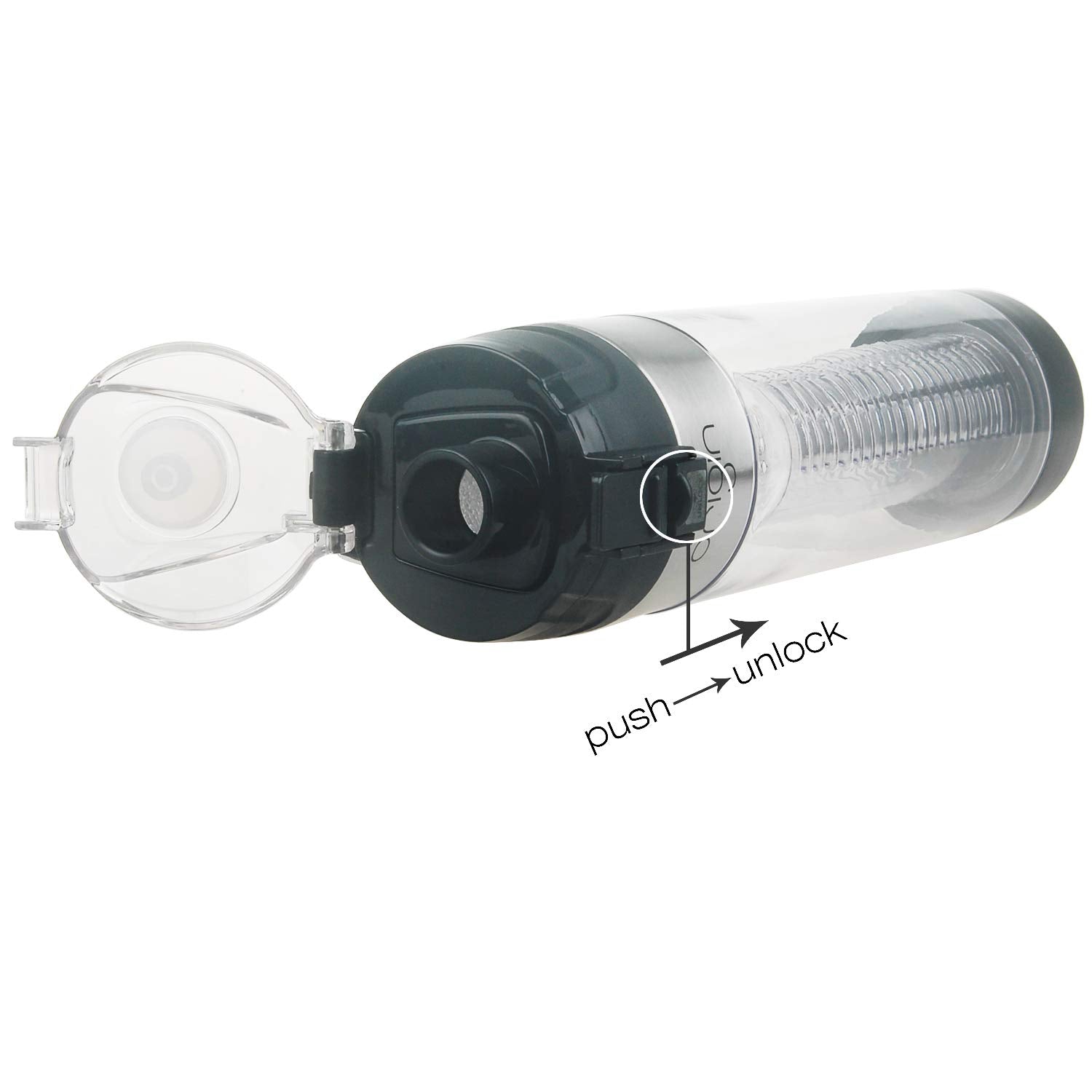 ORIGIN Fruit and Tea Infuser Borosilicate Glass Water Bottle with Neop - Origin Glass Co