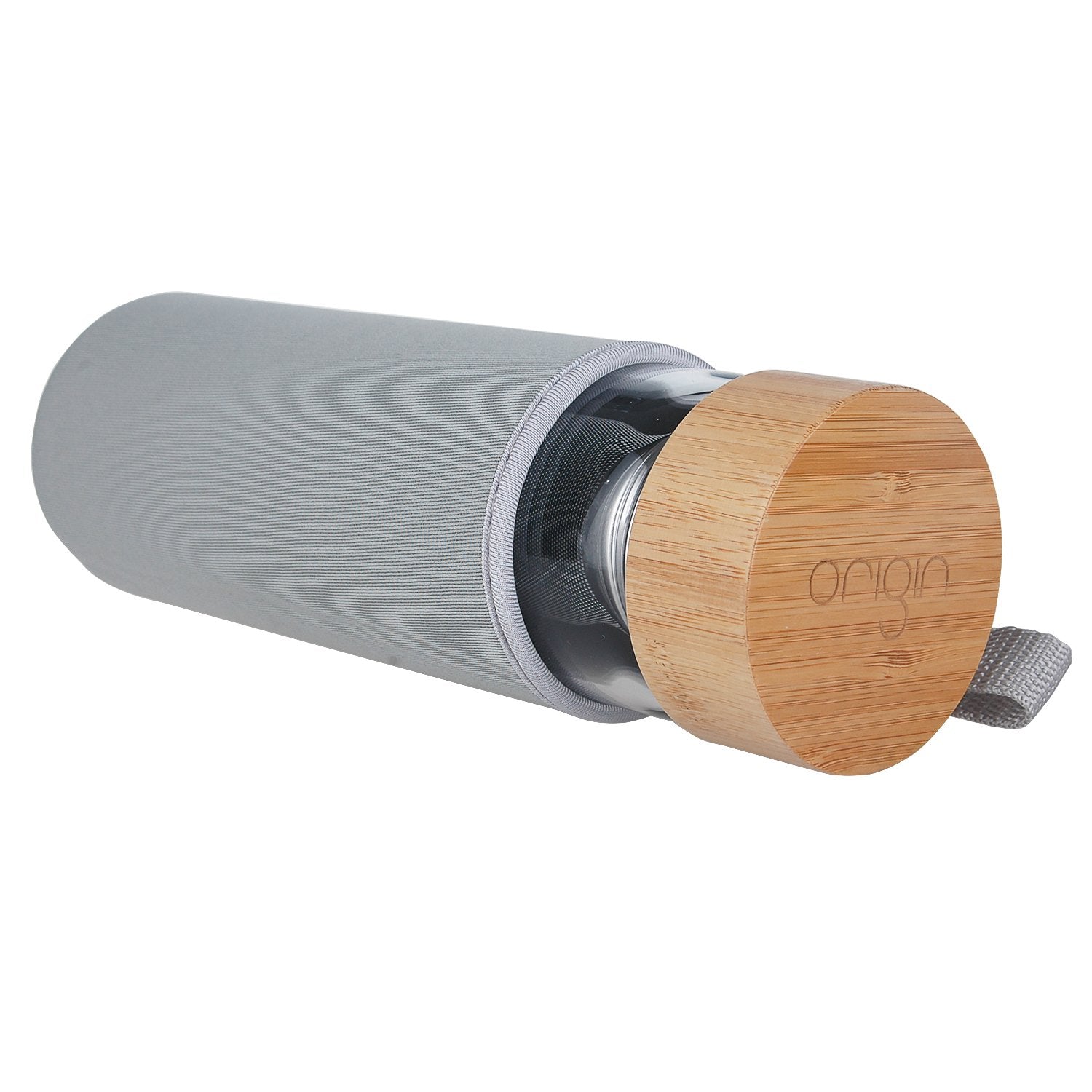 ORIGIN Fruit and Tea Infuser Borosilicate Glass Water Bottle with Neop - Origin Glass Co